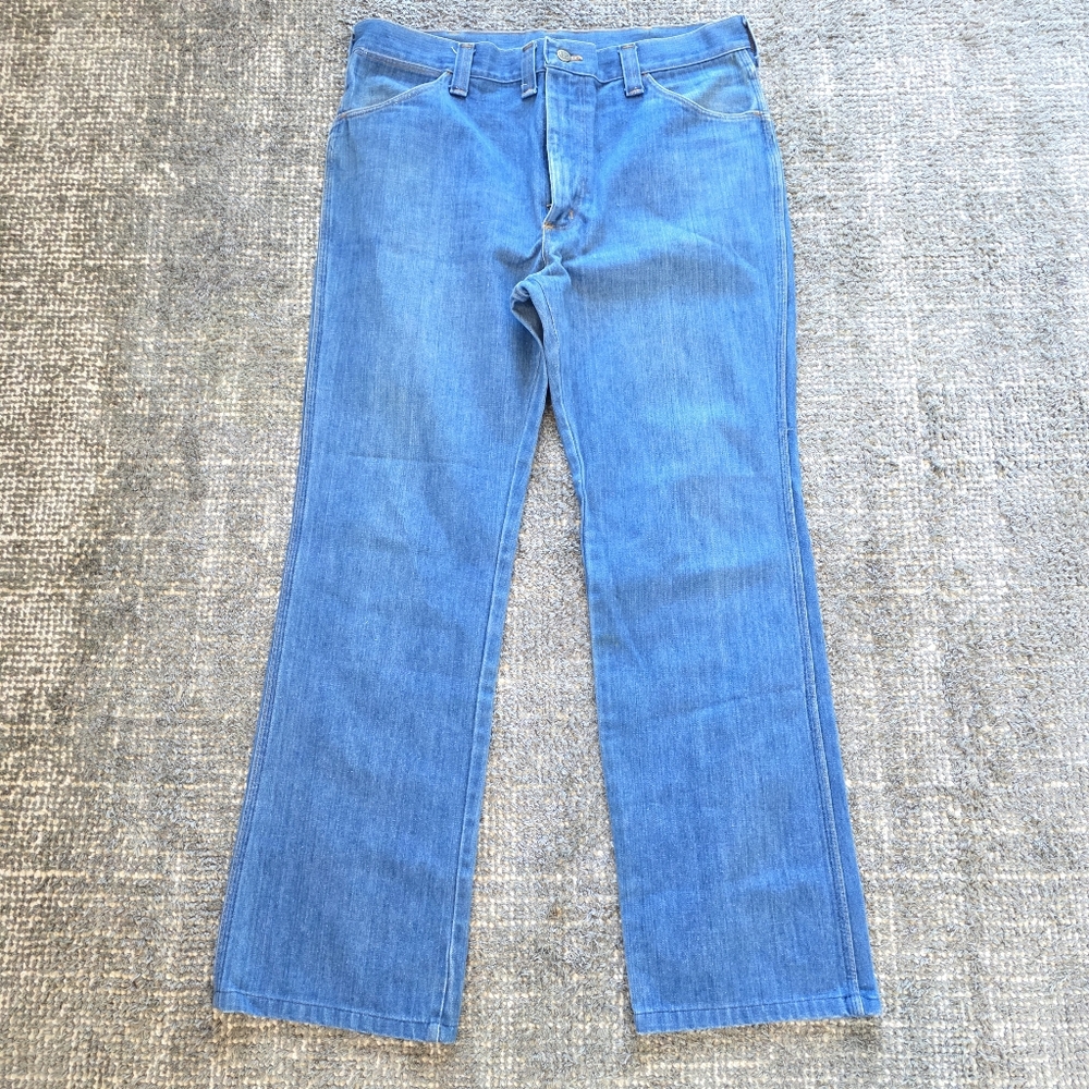 Vintage 70s Sedgefield USA High Rise Straight Leg Jeans Sanforized 38x34(36x33)